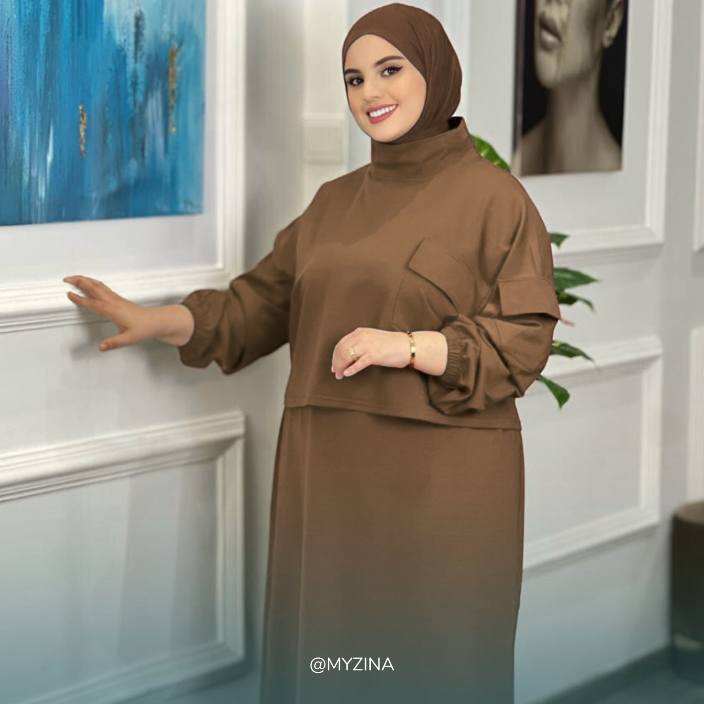 🌸 كسوة راقية من قطعتين